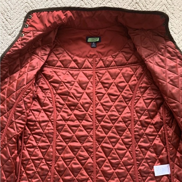 Women’s Lands End Quilted Jacket, Barn Jacket, M, 10-12, Red, EUC - Picture 5 of 6
